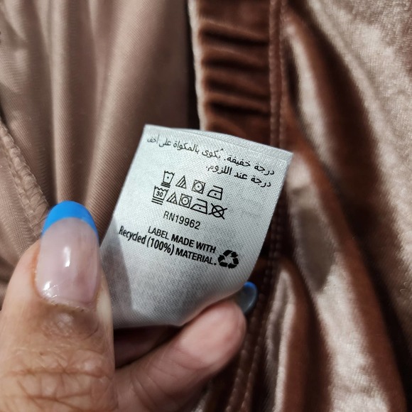 Jenni Velvet Lounge Jogger Pants in Mauve Women's Size XXL Elastic Waist Stretch - Picture 10 of 14